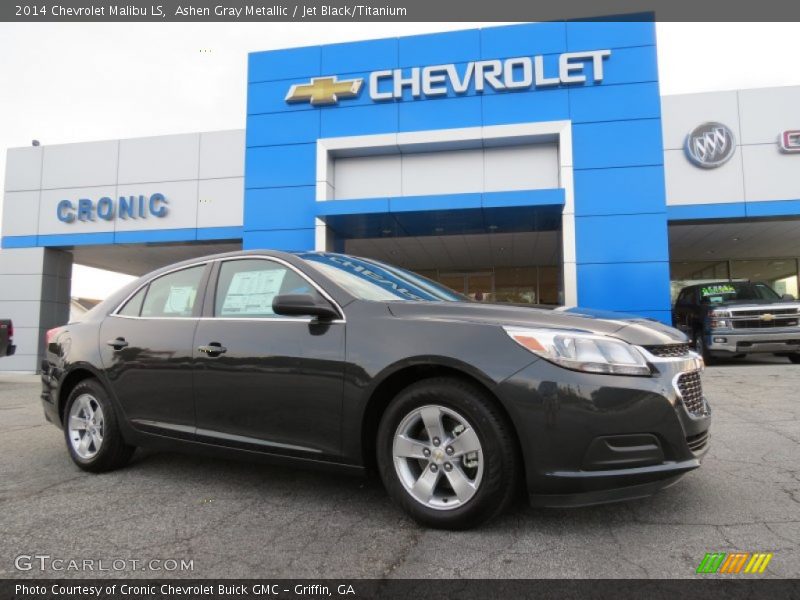 Ashen Gray Metallic / Jet Black/Titanium 2014 Chevrolet Malibu LS
