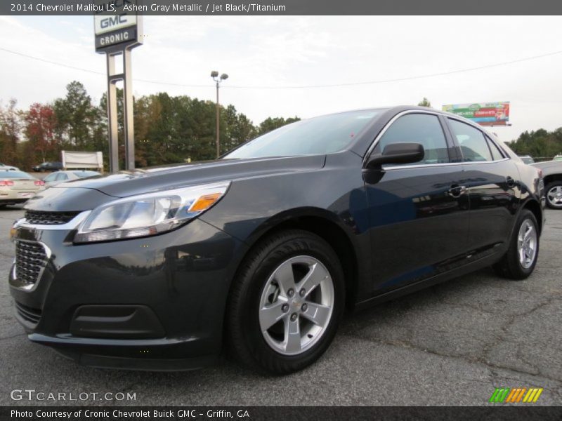 Ashen Gray Metallic / Jet Black/Titanium 2014 Chevrolet Malibu LS