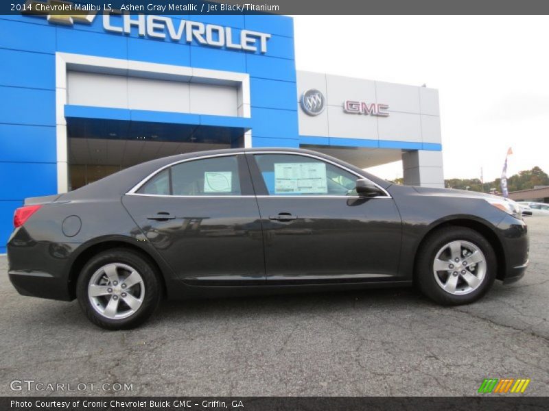 Ashen Gray Metallic / Jet Black/Titanium 2014 Chevrolet Malibu LS