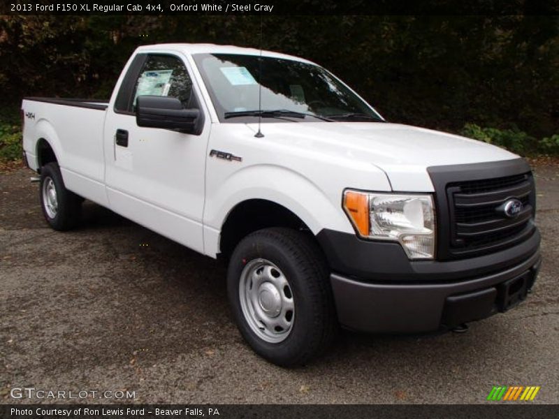 Oxford White / Steel Gray 2013 Ford F150 XL Regular Cab 4x4