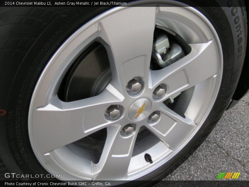Ashen Gray Metallic / Jet Black/Titanium 2014 Chevrolet Malibu LS