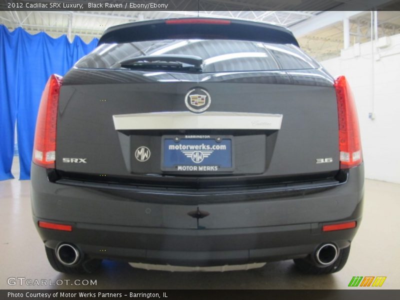 Black Raven / Ebony/Ebony 2012 Cadillac SRX Luxury