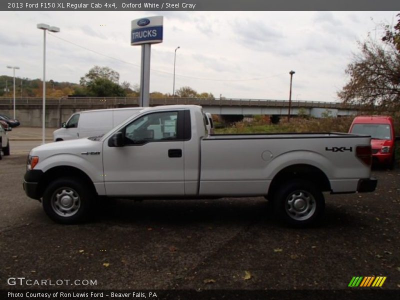 Oxford White / Steel Gray 2013 Ford F150 XL Regular Cab 4x4