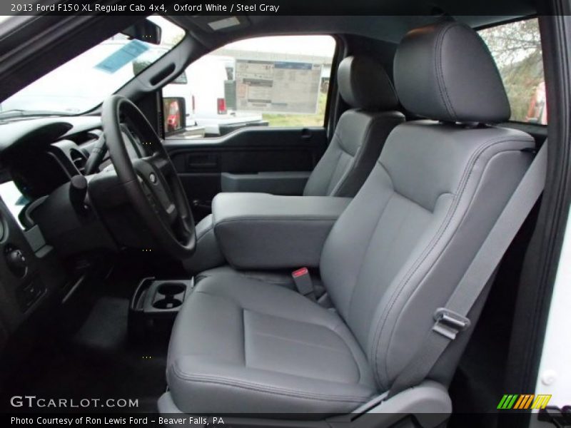 Oxford White / Steel Gray 2013 Ford F150 XL Regular Cab 4x4