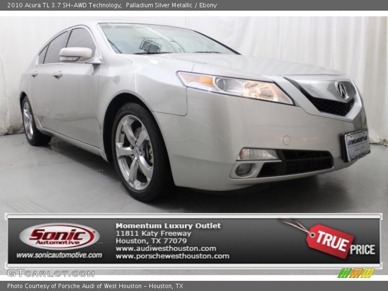 Palladium Silver Metallic / Ebony 2010 Acura TL 3.7 SH-AWD Technology