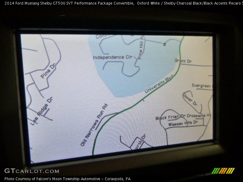 Navigation of 2014 Mustang Shelby GT500 SVT Performance Package Convertible