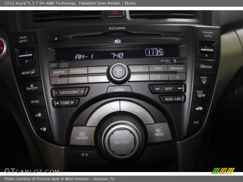 Palladium Silver Metallic / Ebony 2010 Acura TL 3.7 SH-AWD Technology