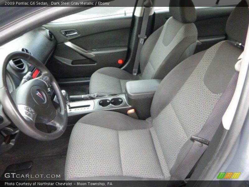 Dark Steel Gray Metallic / Ebony 2009 Pontiac G6 Sedan
