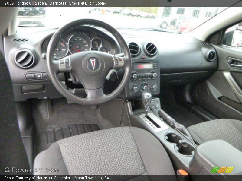 Dark Steel Gray Metallic / Ebony 2009 Pontiac G6 Sedan