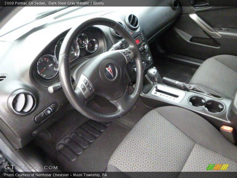 Dark Steel Gray Metallic / Ebony 2009 Pontiac G6 Sedan