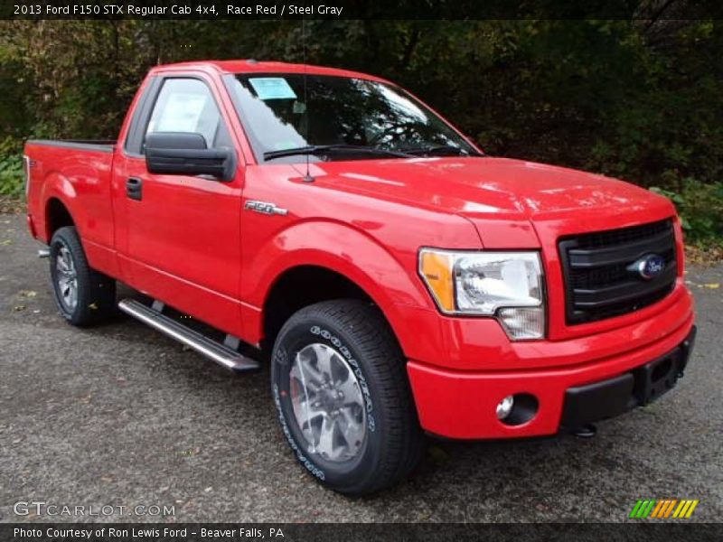 Race Red / Steel Gray 2013 Ford F150 STX Regular Cab 4x4