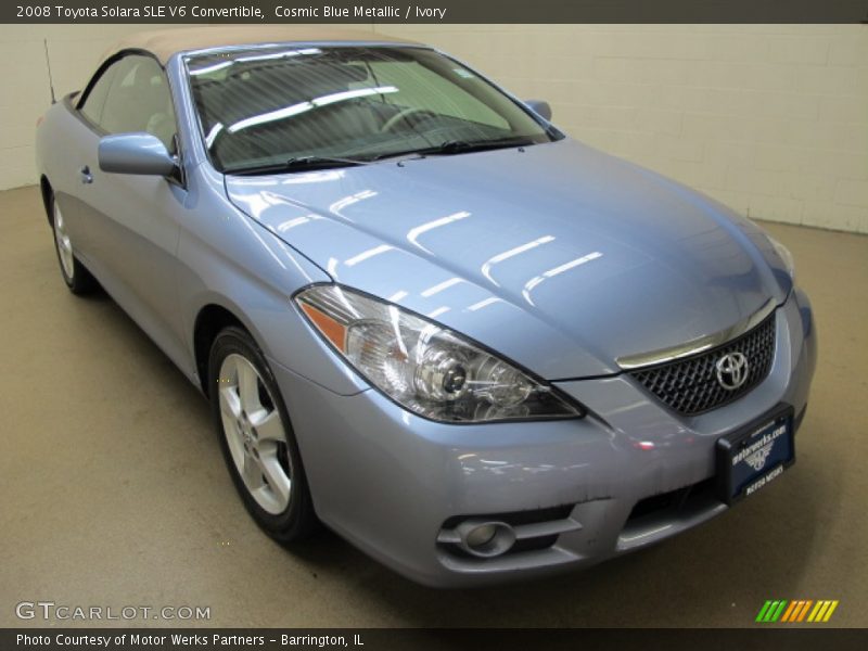 Cosmic Blue Metallic / Ivory 2008 Toyota Solara SLE V6 Convertible