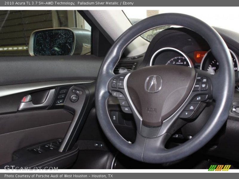 Palladium Silver Metallic / Ebony 2010 Acura TL 3.7 SH-AWD Technology