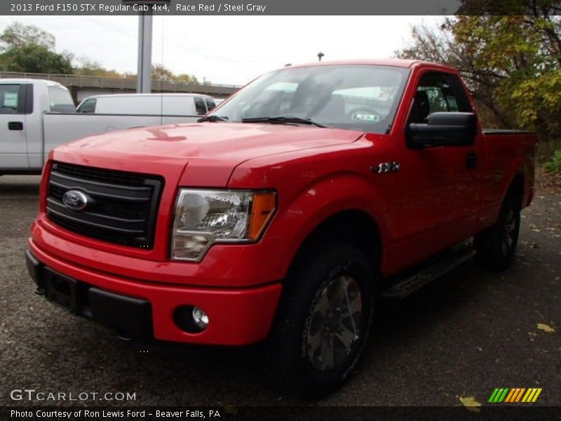Race Red / Steel Gray 2013 Ford F150 STX Regular Cab 4x4