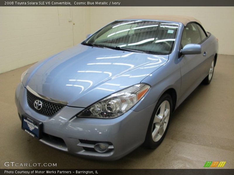 Cosmic Blue Metallic / Ivory 2008 Toyota Solara SLE V6 Convertible