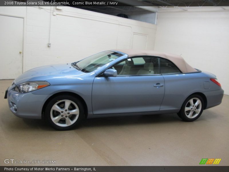 Cosmic Blue Metallic / Ivory 2008 Toyota Solara SLE V6 Convertible