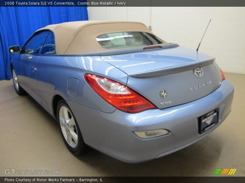 Cosmic Blue Metallic / Ivory 2008 Toyota Solara SLE V6 Convertible