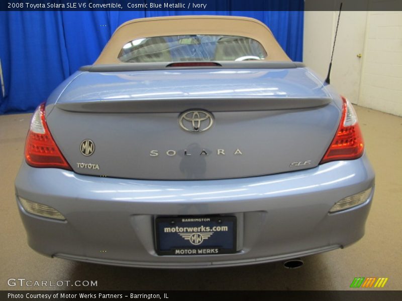 Cosmic Blue Metallic / Ivory 2008 Toyota Solara SLE V6 Convertible