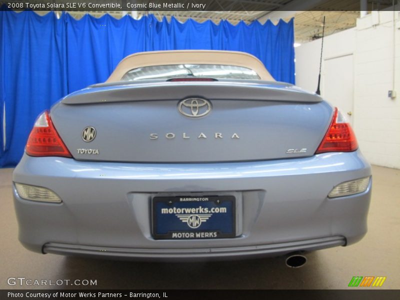 Cosmic Blue Metallic / Ivory 2008 Toyota Solara SLE V6 Convertible
