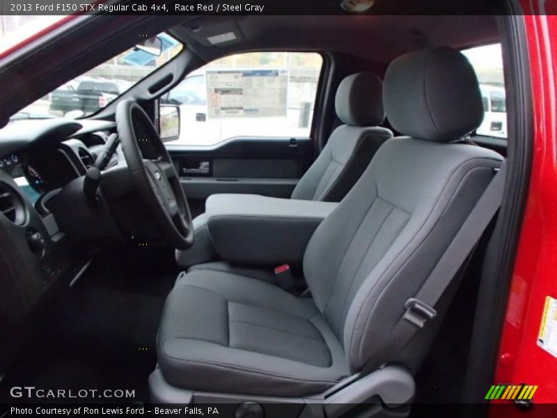 Race Red / Steel Gray 2013 Ford F150 STX Regular Cab 4x4