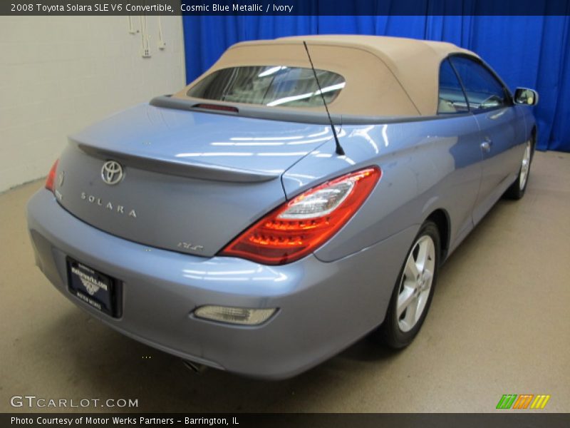 Cosmic Blue Metallic / Ivory 2008 Toyota Solara SLE V6 Convertible