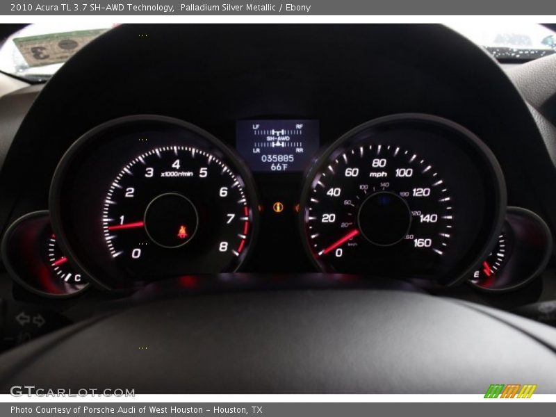 Palladium Silver Metallic / Ebony 2010 Acura TL 3.7 SH-AWD Technology