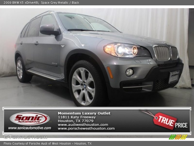 Space Grey Metallic / Black 2009 BMW X5 xDrive48i