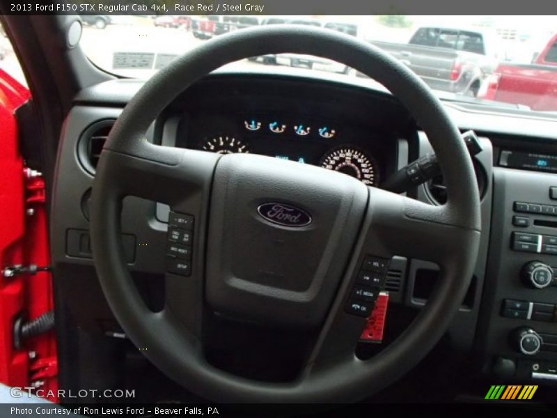 Race Red / Steel Gray 2013 Ford F150 STX Regular Cab 4x4