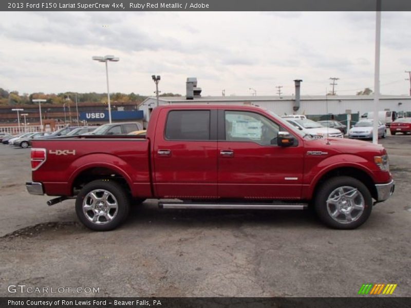 Ruby Red Metallic / Adobe 2013 Ford F150 Lariat SuperCrew 4x4