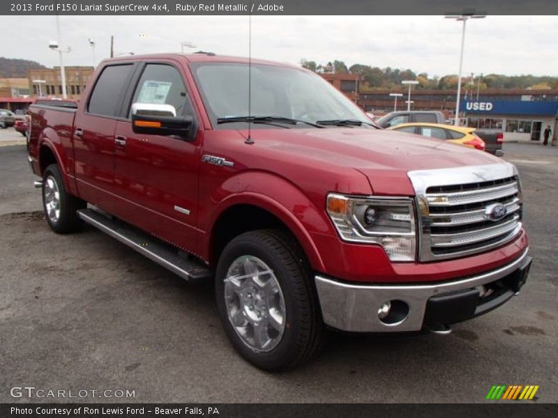 Ruby Red Metallic / Adobe 2013 Ford F150 Lariat SuperCrew 4x4