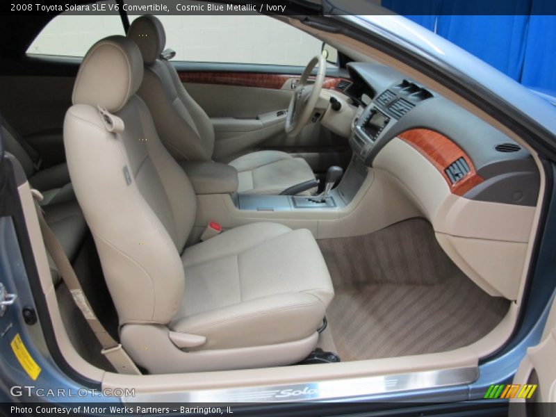 Cosmic Blue Metallic / Ivory 2008 Toyota Solara SLE V6 Convertible