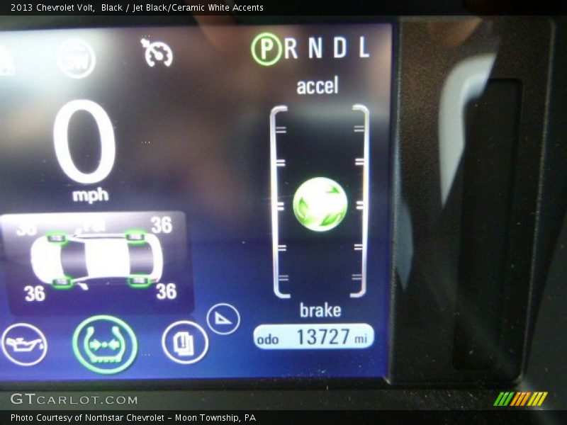 Black / Jet Black/Ceramic White Accents 2013 Chevrolet Volt