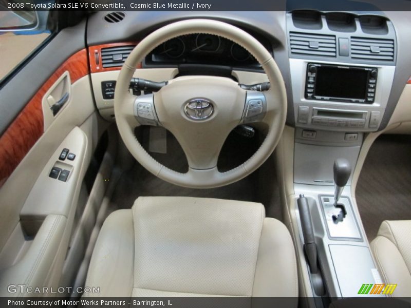 Cosmic Blue Metallic / Ivory 2008 Toyota Solara SLE V6 Convertible
