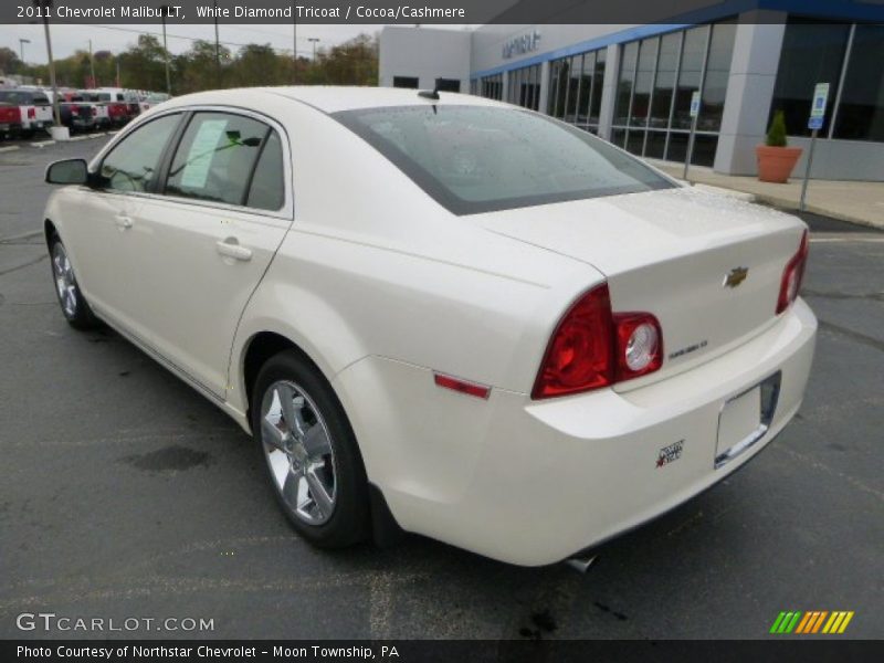 White Diamond Tricoat / Cocoa/Cashmere 2011 Chevrolet Malibu LT
