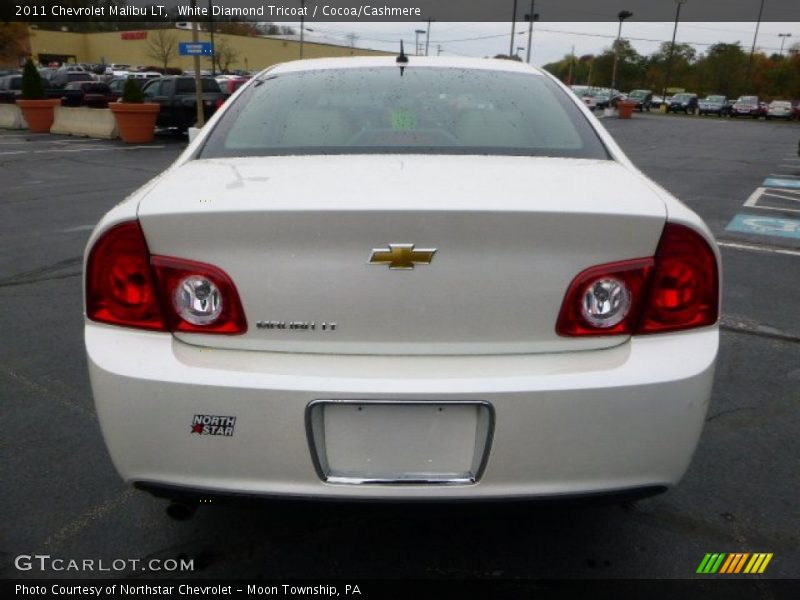 White Diamond Tricoat / Cocoa/Cashmere 2011 Chevrolet Malibu LT