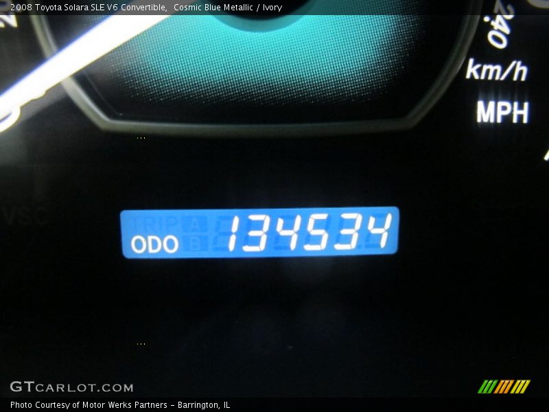 Cosmic Blue Metallic / Ivory 2008 Toyota Solara SLE V6 Convertible