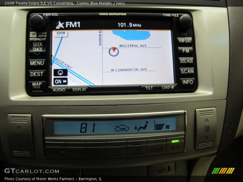 Cosmic Blue Metallic / Ivory 2008 Toyota Solara SLE V6 Convertible