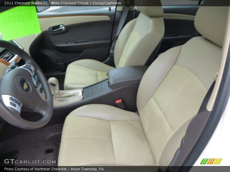 White Diamond Tricoat / Cocoa/Cashmere 2011 Chevrolet Malibu LT