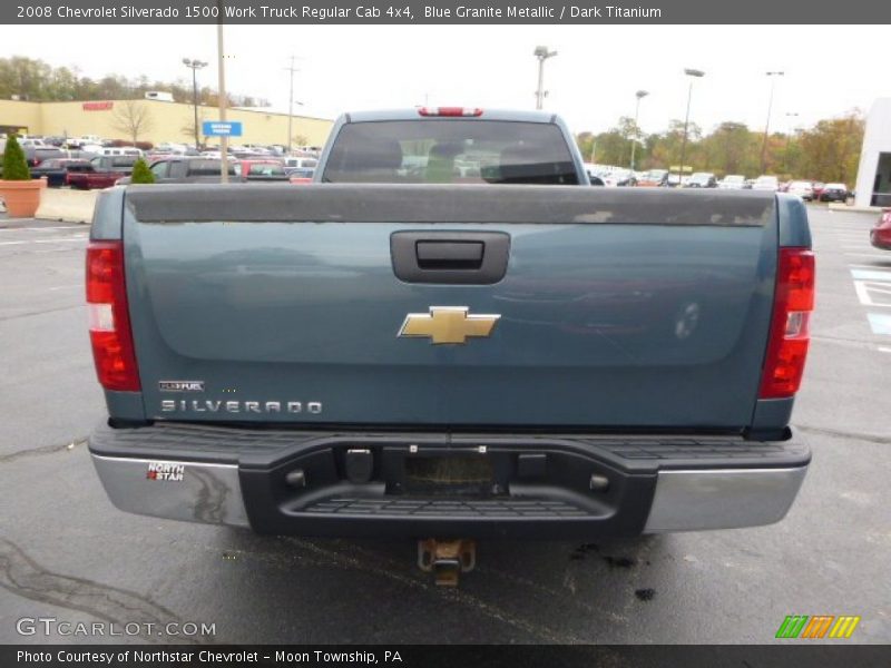 Blue Granite Metallic / Dark Titanium 2008 Chevrolet Silverado 1500 Work Truck Regular Cab 4x4