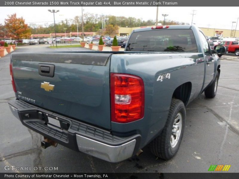 Blue Granite Metallic / Dark Titanium 2008 Chevrolet Silverado 1500 Work Truck Regular Cab 4x4