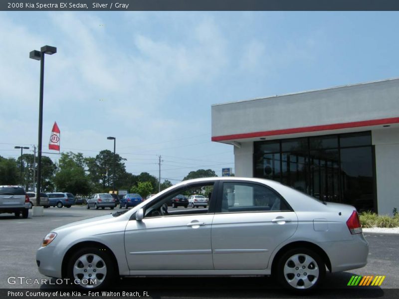 Silver / Gray 2008 Kia Spectra EX Sedan
