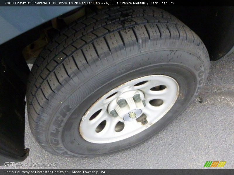 Blue Granite Metallic / Dark Titanium 2008 Chevrolet Silverado 1500 Work Truck Regular Cab 4x4