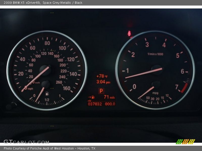 Space Grey Metallic / Black 2009 BMW X5 xDrive48i