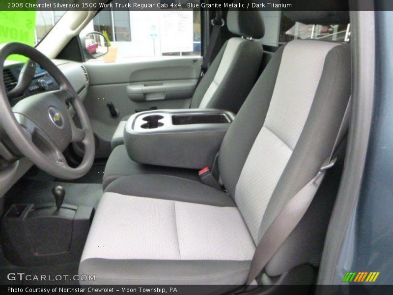 Blue Granite Metallic / Dark Titanium 2008 Chevrolet Silverado 1500 Work Truck Regular Cab 4x4