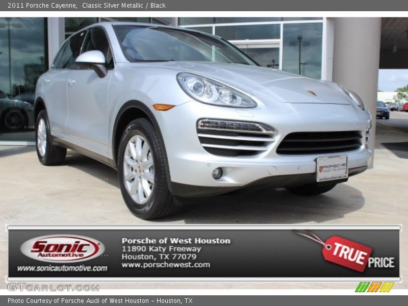 Classic Silver Metallic / Black 2011 Porsche Cayenne
