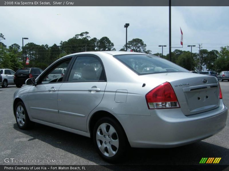 Silver / Gray 2008 Kia Spectra EX Sedan