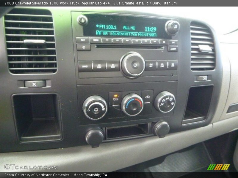 Blue Granite Metallic / Dark Titanium 2008 Chevrolet Silverado 1500 Work Truck Regular Cab 4x4