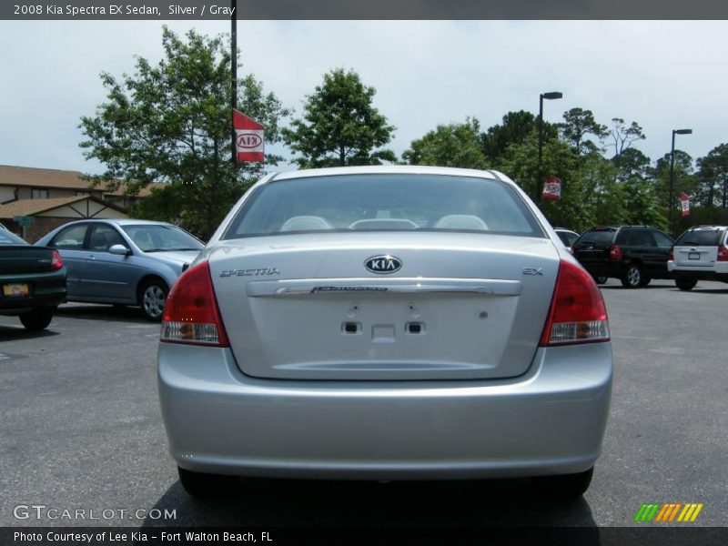 Silver / Gray 2008 Kia Spectra EX Sedan