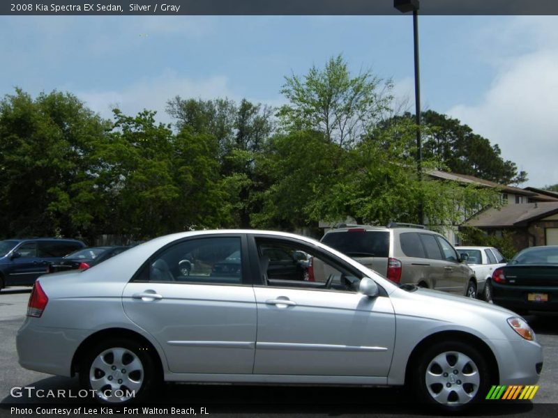 Silver / Gray 2008 Kia Spectra EX Sedan