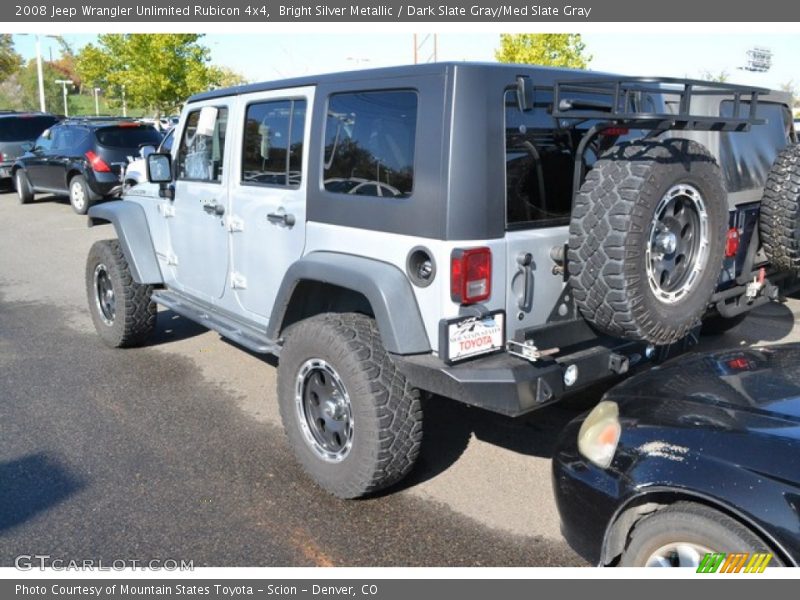 Bright Silver Metallic / Dark Slate Gray/Med Slate Gray 2008 Jeep Wrangler Unlimited Rubicon 4x4